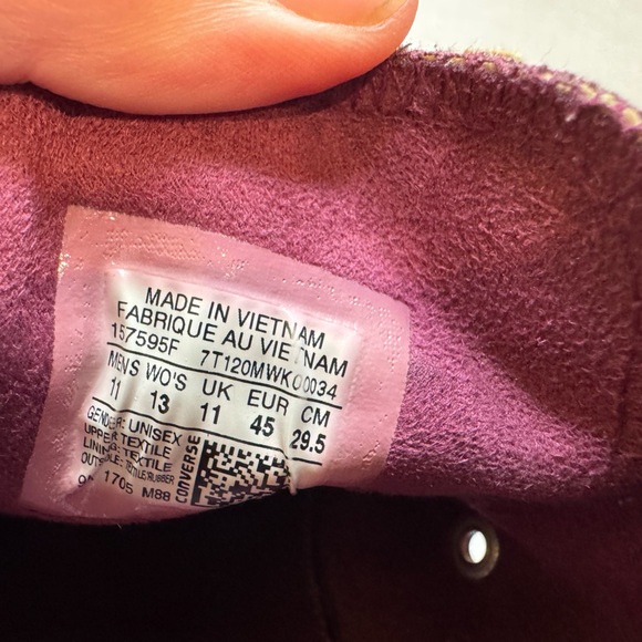 Converse Maroon All Star Sneakers - Picture 6 of 9